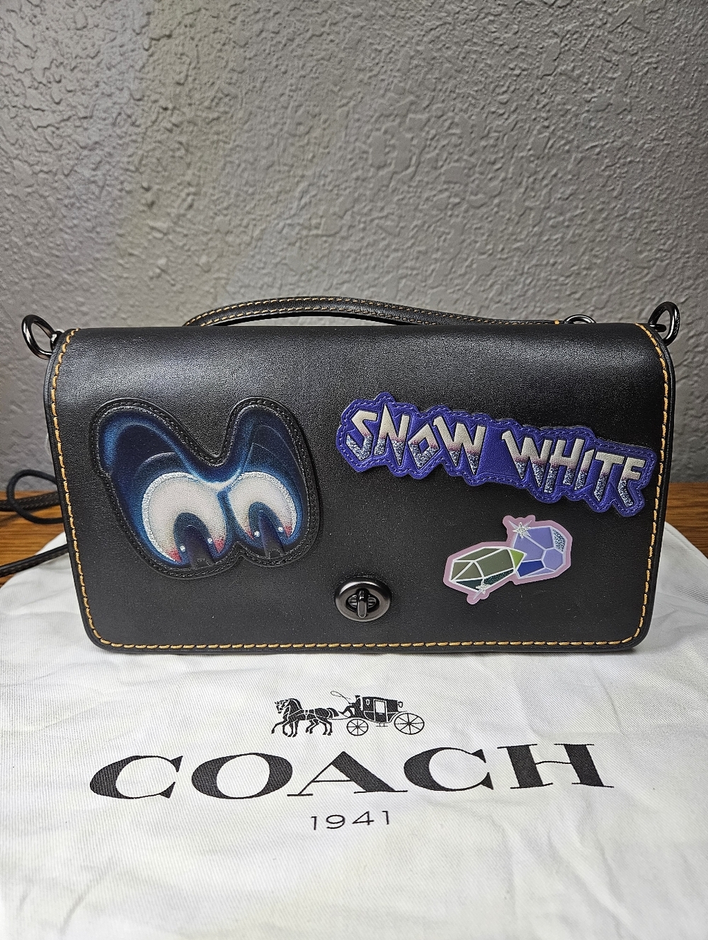 COACH X DISNEY Dark Fairytale SNOW WHITE Dinky Crossbody Bag